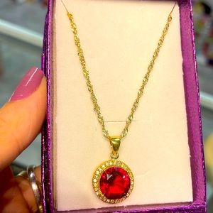 Delicate rubi necklace